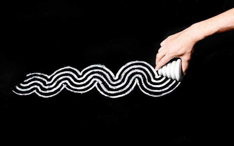 Nikolas Bentel has redesigned the chalk stick to create new patterns