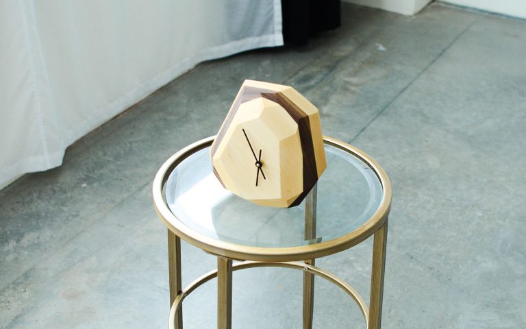 Modern Geometric Wall Clock By The Iron Roots Designs