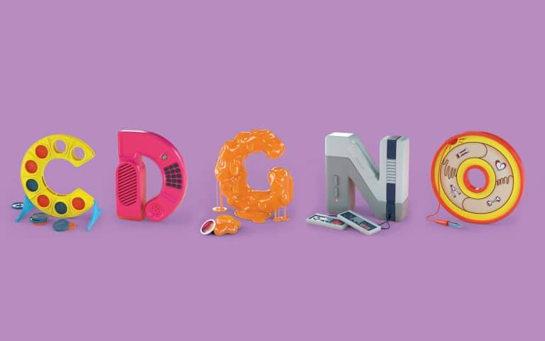 90’s Typography designed by Noah Camp