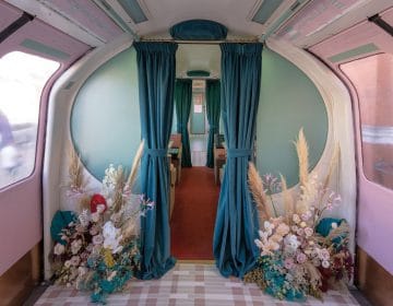 A candy-coloured restyle for a London Underground carriage
