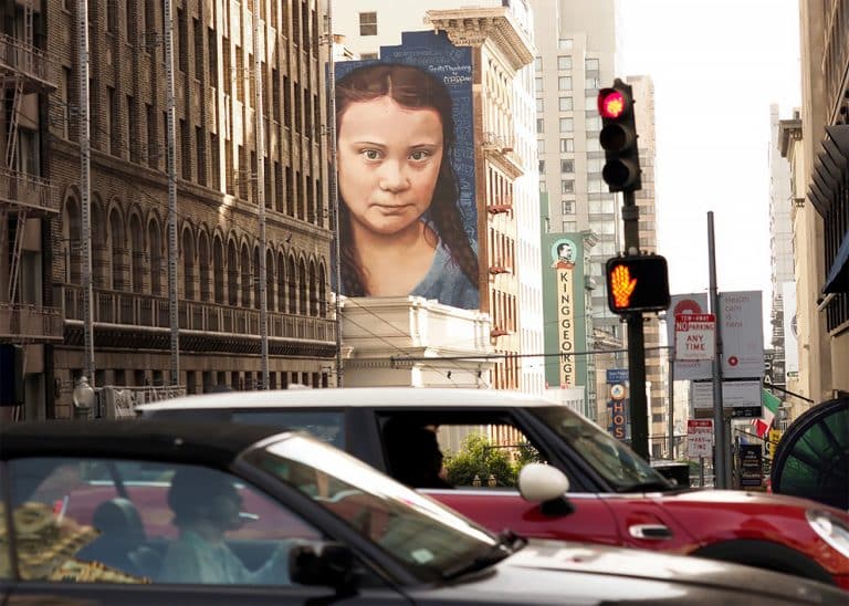 Huge Greta Thunberg’s Mural in San Francisco