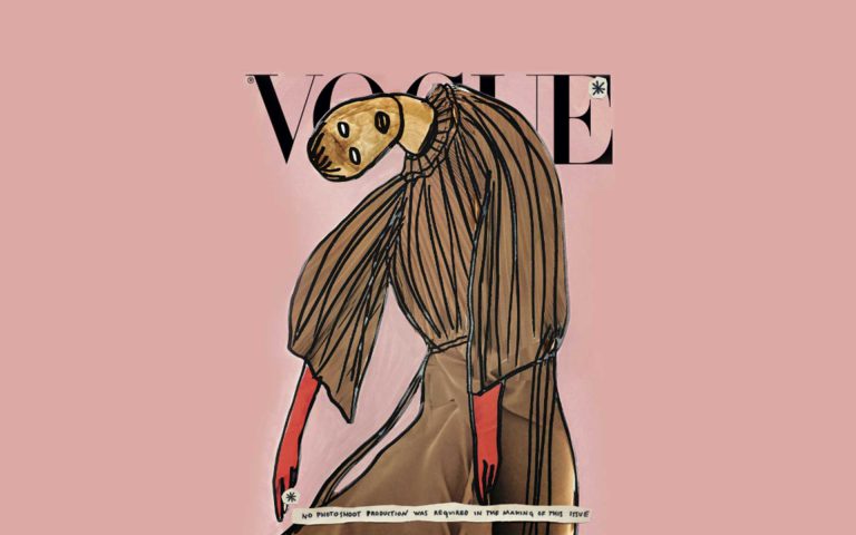 No photoshoot production was required in the making of the last issue of Vogue Italia