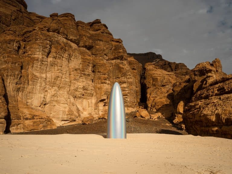 Futuristic large-scale installations built in the Al Ula desert
