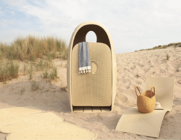 The New Raw gives new life to marine plastic waste with 3D-printed beach furniture