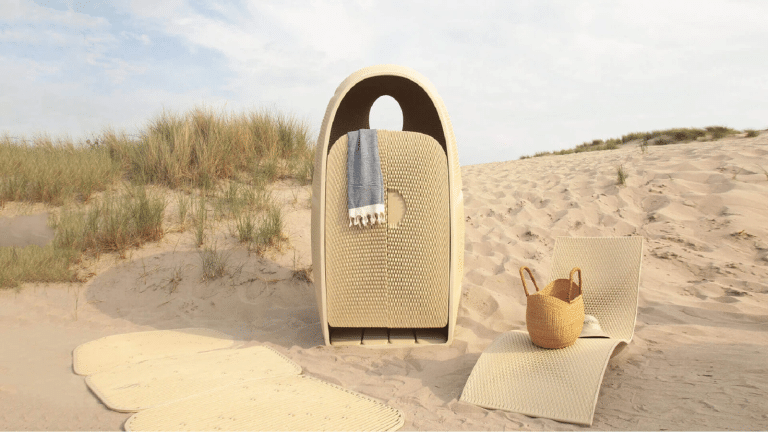The New Raw gives new life to marine plastic waste with 3D-printed beach furniture