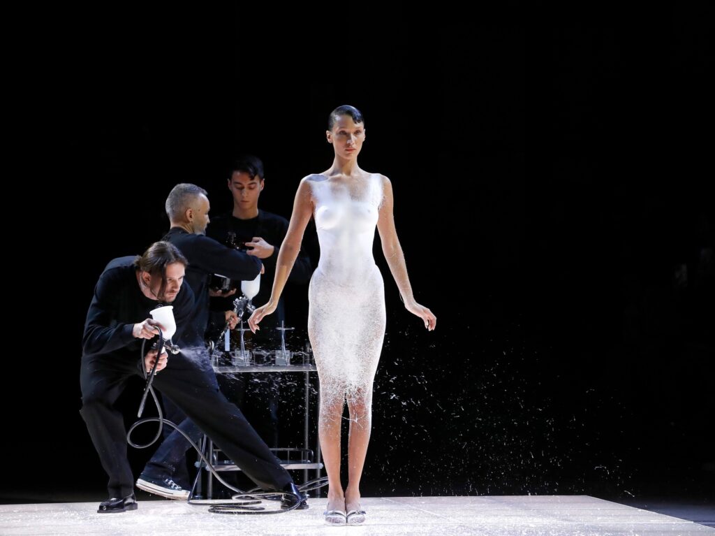 This spray-on dress is the perfect intersection of art and technology
