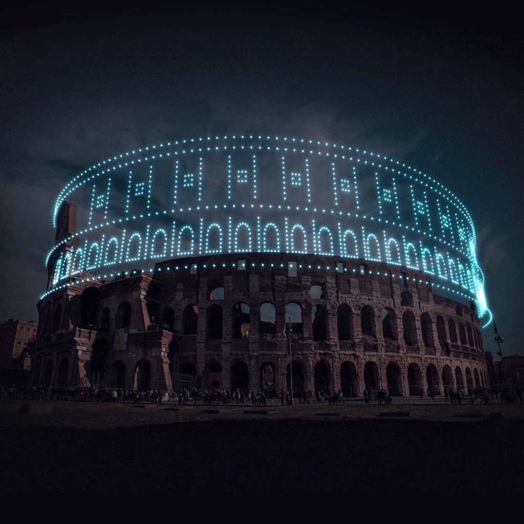 DRIFT employs luminous drones to visualize speculative architecture