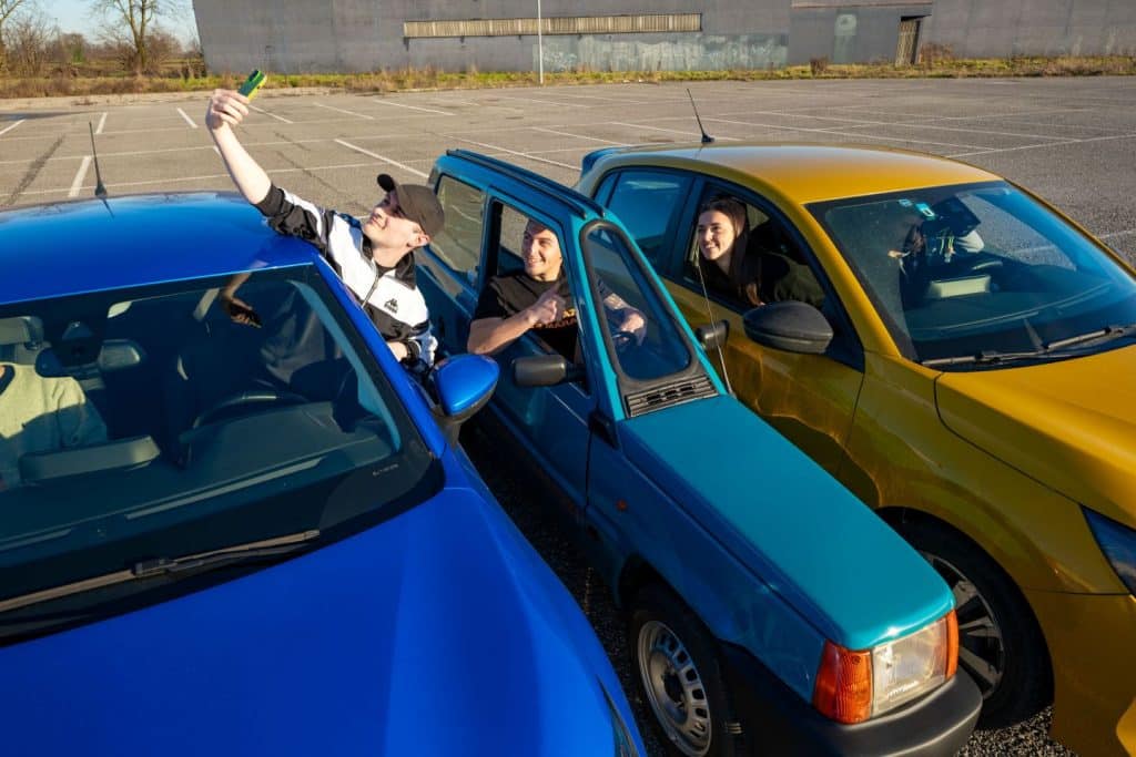 An Italian mechanic cut a Fiat Panda down to 50 cm, and it still drives