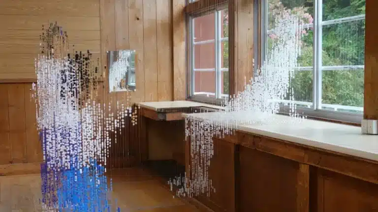 Yuka Numata fills an empty Japanese school with children made of beads
